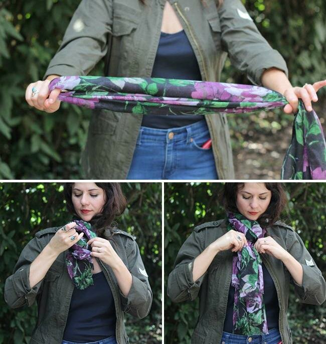 как завязать шарф